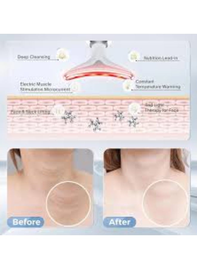 EMAAZZ LLC LED Light Therapy Neck & Face Massager | Electric Skin Tightening Anti Aging and Wrinkle Removal Beauty Device - Image 3